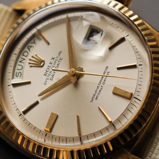 ロレックス/デイデイト1803/シルバーホワイトダイヤル/18Kイエローゴールド/ROLEX DAY-DATE Ref.1803 18KYG "Silver White Dial" 1963y - 画像 (4)
