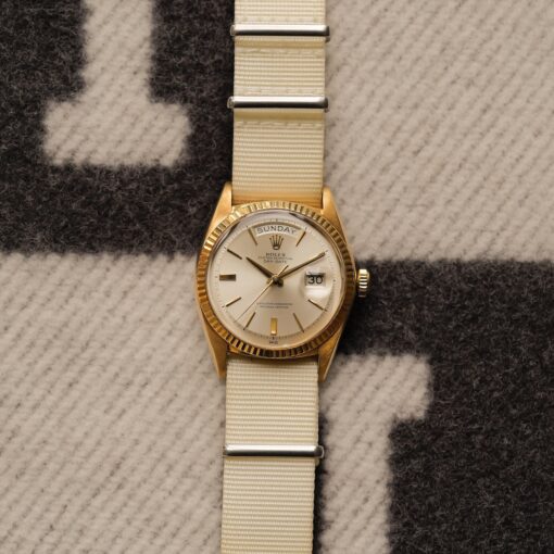 ロレックス/デイデイト1803/シルバーホワイトダイヤル/18Kイエローゴールド/ROLEX DAY-DATE Ref.1803 18KYG "Silver White Dial" 1963y - 画像 (8)