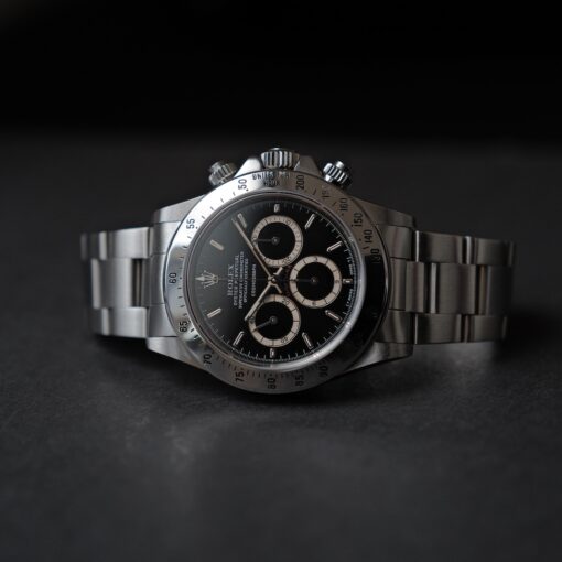 ロレックス/デイトナ16520/R番/段落ちマーク1ダイヤル/200タキ/逆6/シングルバックル/ROLEX DAYTONA REF.16520 “Mk.1 Floating Dial”  Mk.1 200 Tachy Bezel 1988y - 画像 (3)