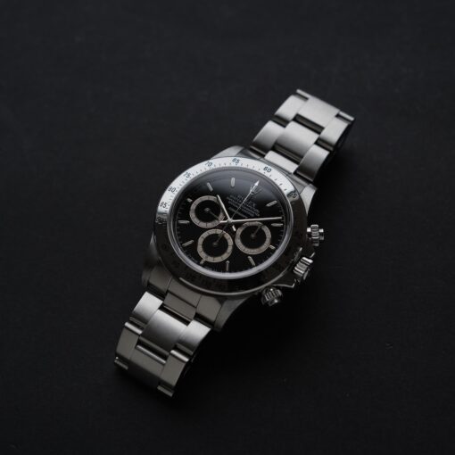 ロレックス/デイトナ16520/R番/段落ちマーク1ダイヤル/200タキ/逆6/シングルバックル/ROLEX DAYTONA REF.16520 “Mk.1 Floating Dial”  Mk.1 200 Tachy Bezel 1988y - 画像 (4)