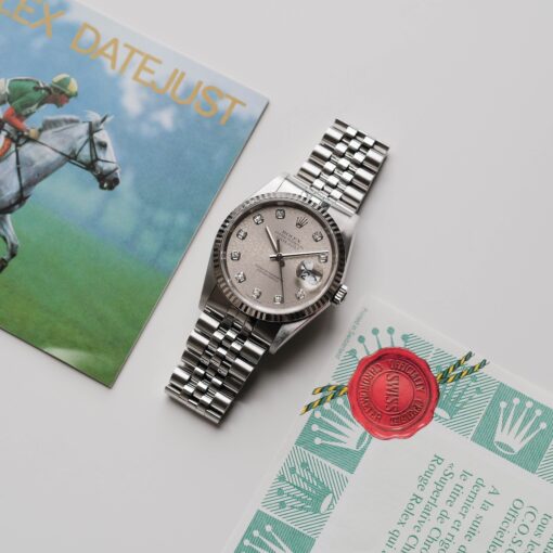 【VALUE PRICE】ロレックス/デイトジャスト16234G/P番/コンピューター/後期10Pダイヤモンド/保証書付き/ROLEX DATE JUST Ref.16234G "Computer 10P Diamonds" with Guarantee 2000y - 画像 (3)