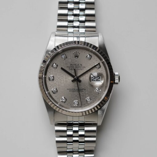 【VALUE PRICE】ロレックス/デイトジャスト16234G/P番/コンピューター/後期10Pダイヤモンド/保証書付き/ROLEX DATE JUST Ref.16234G "Computer 10P Diamonds" with Guarantee 2000y - 画像 (5)