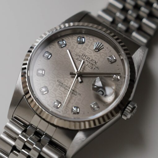 【VALUE PRICE】ロレックス/デイトジャスト16234G/P番/コンピューター/後期10Pダイヤモンド/保証書付き/ROLEX DATE JUST Ref.16234G "Computer 10P Diamonds" with Guarantee 2000y - 画像 (4)