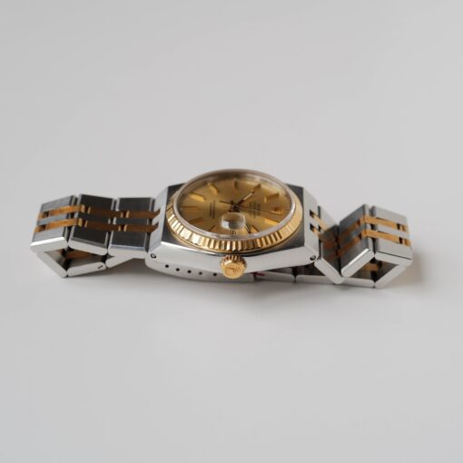 ロレックス/オイスタークォーツ/デイトジャスト/ノンポリッシュ/18Kイエローゴールド/裏蓋シール/ROLEX DATE JUST REF.17013 "OYSTER QUARTZ" Unpolished 18K Yellow Gold 1986-87y - 画像 (5)