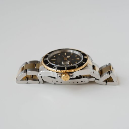 ロレックス/サブマリーナーデイト16803/R番/フジツボダイヤル/18Kイエローゴールド/ROLEX SUBMARINER DATE REF.16803 "Black Nipple Dial" 18KYG 1988y - 画像 (5)