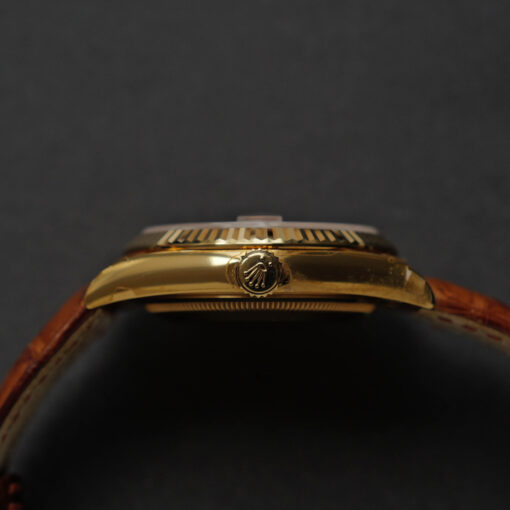 ロレックス/デイデイト118138/コニャック/18Kイエローゴールド/ほぼ未使用/ROLEX DAY DATE REF.118138 "COGNAC" 18KYG FULL SET 2017y NEVER USED - 画像 (9)