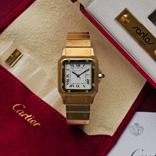ON HOLD/カルティエ/サントス/カレ/2960/29mm/GM/18Kイエローゴールド/CARTIER SANTOS Carrée REF.2960 Or Massif 29mm GM case 18KYG - 画像 (4)