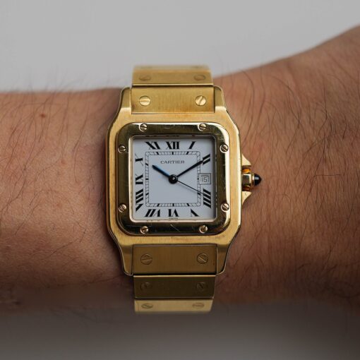 ON HOLD/カルティエ/サントス/カレ/2960/29mm/GM/18Kイエローゴールド/CARTIER SANTOS Carrée REF.2960 Or Massif 29mm GM case 18KYG - 画像 (3)