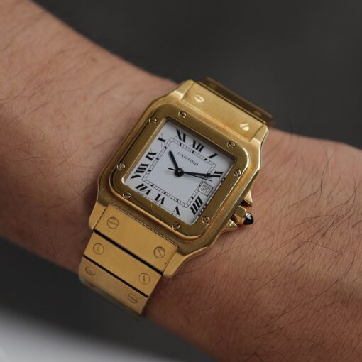 ON HOLD/カルティエ/サントス/カレ/2960/29mm/GM/18Kイエローゴールド/CARTIER SANTOS Carrée REF.2960 Or Massif 29mm GM case 18KYG - 画像 (5)