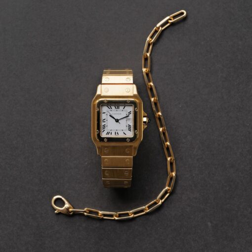 ON HOLD/カルティエ/サントス/カレ/2960/29mm/GM/18Kイエローゴールド/CARTIER SANTOS Carrée REF.2960 Or Massif 29mm GM case 18KYG - 画像 (7)