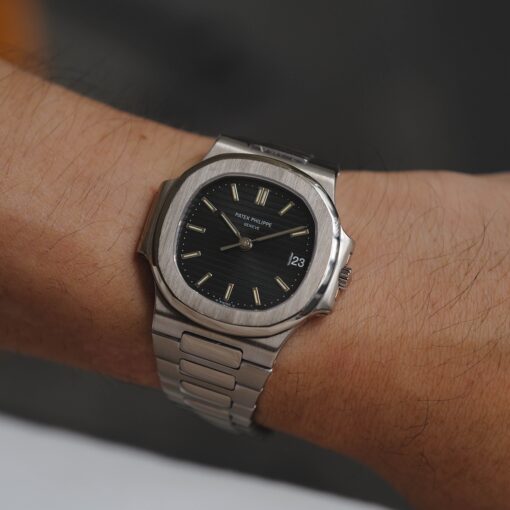 パテック・フィリップ/3800/1G-011/ブルーグレー/18Kホワイトゴールド/箱・アーカイブ付属/PATEK PHILIPPE NAUTILUS REF.3800/1G-011 "Blue Grey" 18K White Gold 1991 with Box and Archive - 画像 (5)