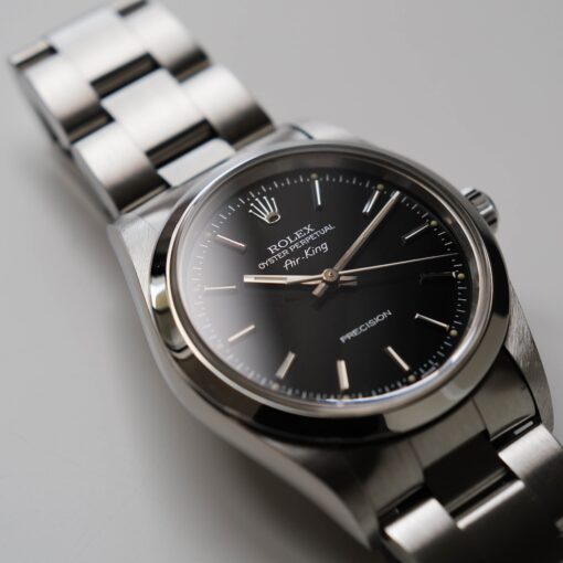 ロレックス/エアキング14000/ブラックダイヤル/箱・保証書付き/ROLEX AIR-KING REF.14000 "BLACK" All Tritium with Box and Paper 1996y - 画像 (5)