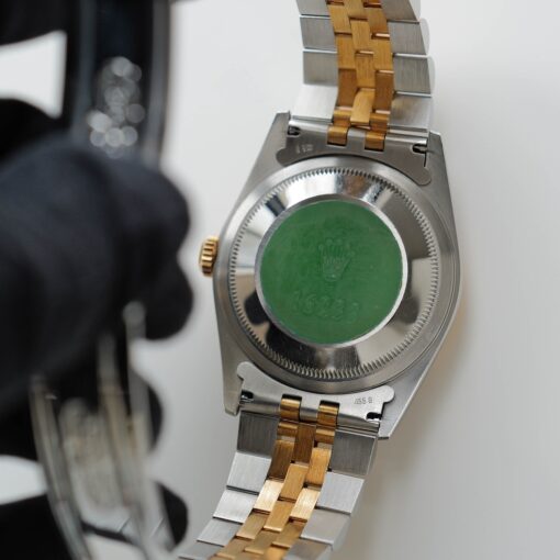 ロレックス/デイトジャスト16233/ブラックダイヤル/18Kイエローゴールド/ブヘラ保証書付き/ROLEX DATE-JUST REF.16233 18KYG "BLACK" with Paper Bucherer 1994y - 画像 (10)