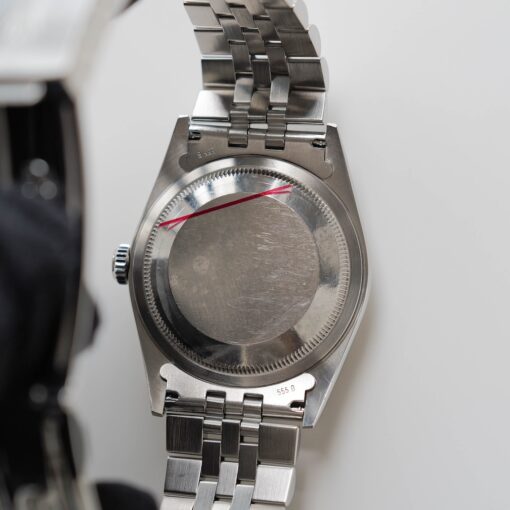ロレックス/デイトジャスト16234/ブルーローマン/ 18Kホワイトゴールドベゼル/箱・保証書付き/ROLEX DATE-JUST REF.16234 "BLUE ROMAN" 18KWG bezel with Box and Paper 2001y - 画像 (10)