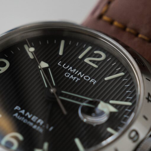 パネライ/ルミノールGMT/B番/フリンケダイヤル/クロノメーター証明書/箱付属/PANERAI LUMINOR GMT PAM00029 B Serial 1999y with Box - 画像 (9)