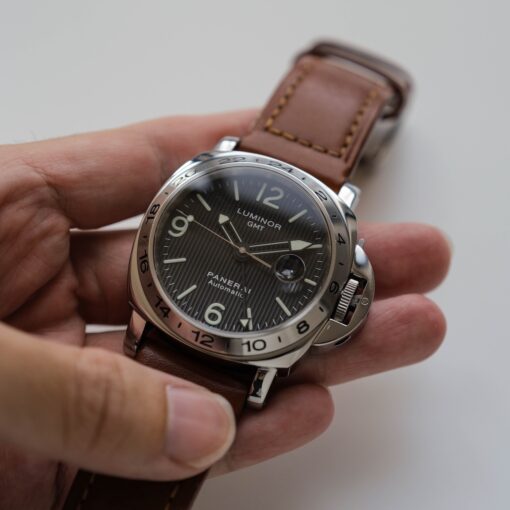 パネライ/ルミノールGMT/B番/フリンケダイヤル/クロノメーター証明書/箱付属/PANERAI LUMINOR GMT PAM00029 B Serial 1999y with Box - 画像 (4)
