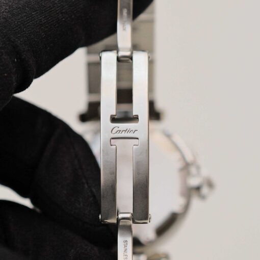 【ON HOLD】カルティエ/パシャC/2324/黒文字盤/保証書付フルセット/CARTIER PASHA C 35mm "BLACK DIAL"Ref.2324 1999y FULL SET - 画像 (9)