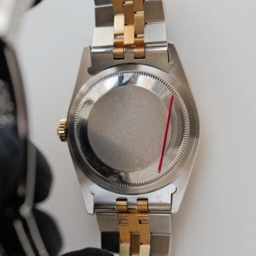 ロレックス/デイトジャスト/X番/グレー ローマンダイヤル/箱・保証書付フルセット/ROLEX DATE-JUST REF.16233 18KYG “GREY ROMAN” 1991y with Box and Paper - 画像 (10)