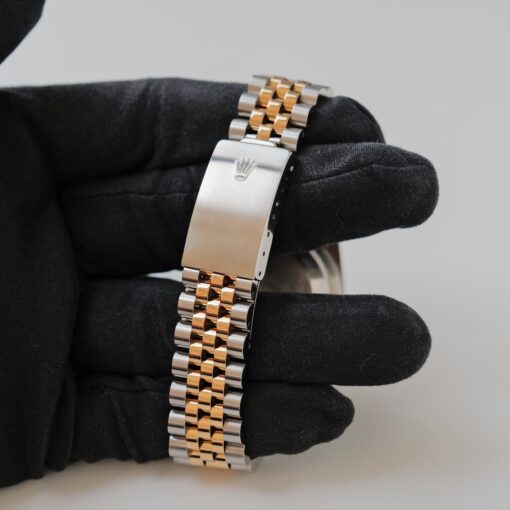 ロレックス/デイトジャスト/X番/グレー ローマンダイヤル/箱・保証書付フルセット/ROLEX DATE-JUST REF.16233 18KYG “GREY ROMAN” 1991y with Box and Paper - 画像 (7)