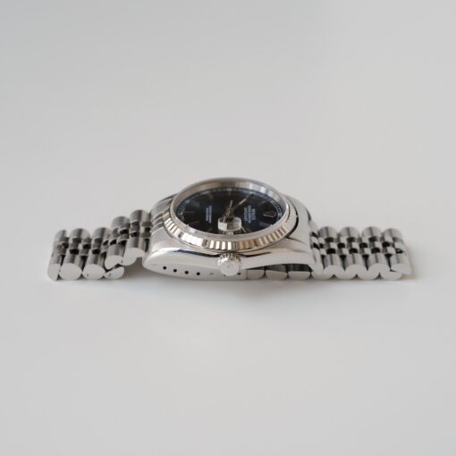 ロレックス/デイトジャスト/U番/ブルーダイヤル/裏蓋シール/箱・冊子等付属/ROLEX DATE-JUST REF.16234 “BLUE” 18KWG bezel 1997y with Box - 画像 (8)