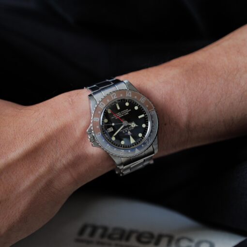 ロレックス/GMTマスター1675/後期ミラーダイヤル/マーク１ベゼル/ROLEX GMT-MASTER REF.1675 "GILT DIAL" Mk.1 Bezel 1966y-67y - 画像 (3)