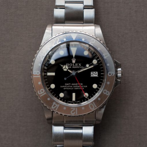 ロレックス/GMTマスター1675/後期ミラーダイヤル/マーク１ベゼル/ROLEX GMT-MASTER REF.1675 "GILT DIAL" Mk.1 Bezel 1966y-67y - 画像 (4)