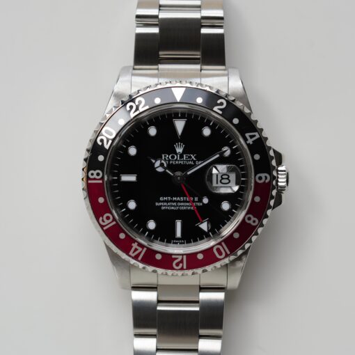 ロレックス/GMTマスター2/16710/A番/コークベゼル/オンリースイス/保証書付フルセット/ROLEX GMT-MASTER2  REF.16710 "ONLY SWISS"  Coke Bezel A-Serial 1998-99Y Full Set - 画像 (3)