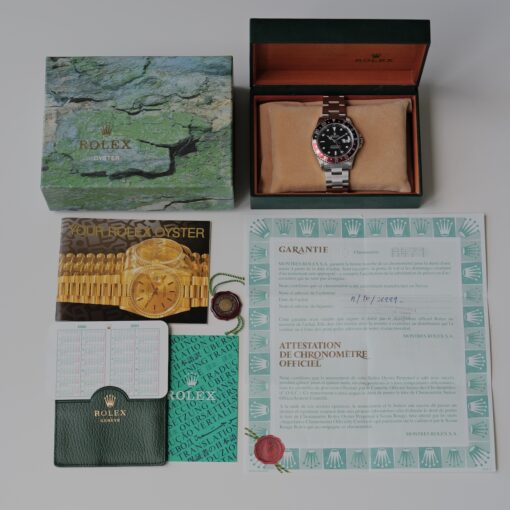 ロレックス/GMTマスター2/16710/A番/コークベゼル/オンリースイス/保証書付フルセット/ROLEX GMT-MASTER2  REF.16710 "ONLY SWISS"  Coke Bezel A-Serial 1998-99Y Full Set - 画像 (2)