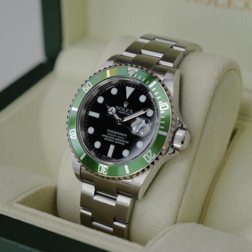 【ON HOLD】ロレックス/サブマリーナーデイト16610LV/Z番/グリーンサブ/保証書付フルセット/ROLEX SUBMARINER DATE REF.16610LV "KERMIT" Z-Serial 2006-07Y FULL SET - 画像 (5)