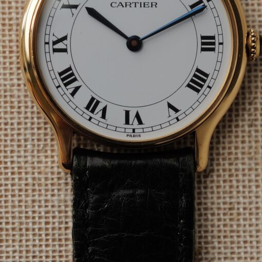 カルティエ/リヴィエラLM/10713/パリ表記/ホワイトローマン/18Kイエローゴールド/CARTIER RIVIERA LM REF.10713 "PARIS" White Roman Dial 18KYG 1970s - 画像 (4)