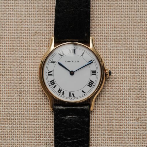 カルティエ/リヴィエラLM/10713/パリ表記/ホワイトローマン/18Kイエローゴールド/CARTIER RIVIERA LM REF.10713 "PARIS" White Roman Dial 18KYG 1970s - 画像 (8)