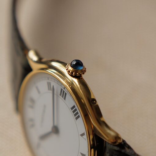カルティエ/リヴィエラLM/10713/パリ表記/ホワイトローマン/18Kイエローゴールド/CARTIER RIVIERA LM REF.10713 "PARIS" White Roman Dial 18KYG 1970s - 画像 (6)